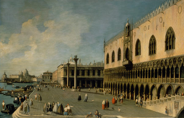 Venedig, Dogenpalast / Gem.v.Canaletto von Giovanni Antonio Canal (Canaletto)
