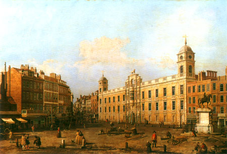Northumberland House in London von Giovanni Antonio Canal (Canaletto)