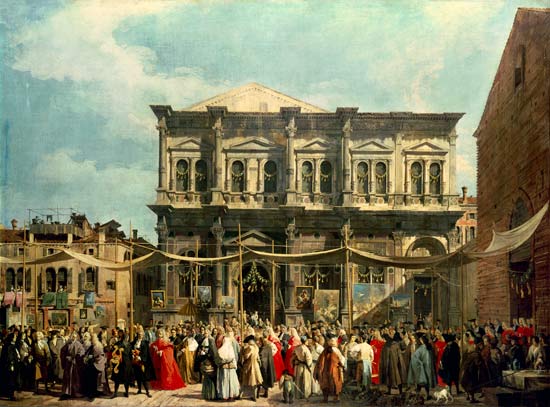 Das Rochusfest von Giovanni Antonio Canal (Canaletto)