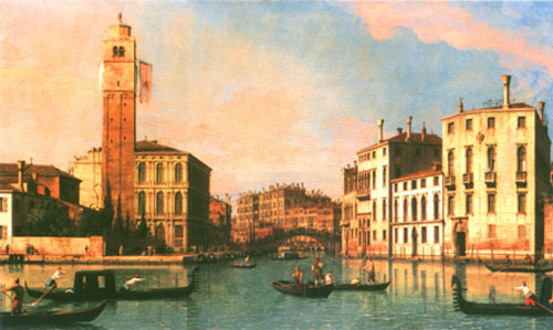 S. Geremia and the Entrance to the Cannaregio von Giovanni Antonio Canal (Canaletto)