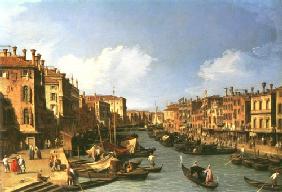 Grand Canal: looking South-West from the Rialto Bridge to the Palazzo Fosari 1730