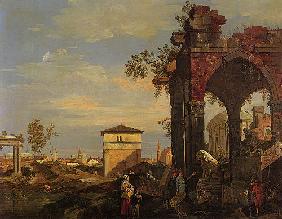 Landschaft mit Ruinen 1740