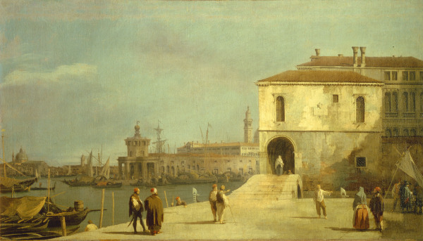Venice, Fonteghetto Farina / Canaletto von Giovanni Antonio Canal (Canaletto)