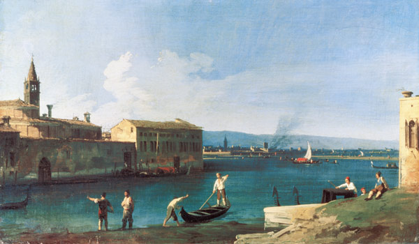 View of San Michele in Isola, Venice von Giovanni Antonio Canal (Canaletto)