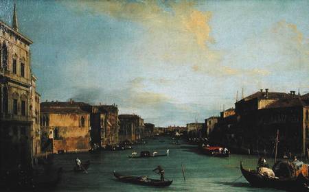 View of The Grand Canal from the Rialto Bridge von Giovanni Antonio Canal (Canaletto)