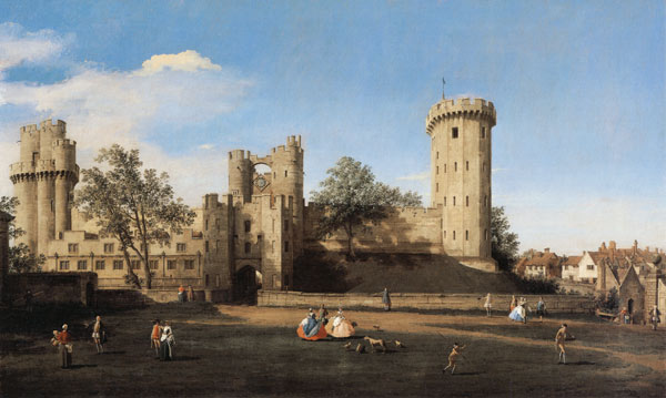 Warwick Castle: the East Front von Giovanni Antonio Canal (Canaletto)