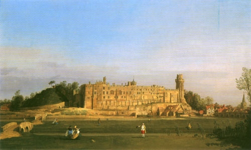 Warwick Castle the South Front von Giovanni Antonio Canal (Canaletto)