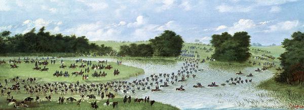 Crossing of the San Joaquin River, Paraguay 1865