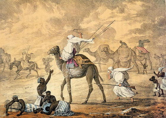 A Sand Wind on the Desert, from 'Narrative of Travels in Northern Africa in the Years 1818-19 and 18 von Captain George Francis Lyon