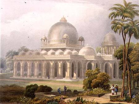 The Roza at Mehmoodabad in Guzerat, or the Tomb of Vizier of Sultan Mehmood, from Volume II of 'Scen von Captain Robert M. Grindlay