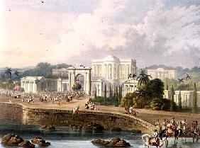 The British Residency at Hyderabad in 1813, from Volume II of 'Scenery, Costumes and Architecture of 1830