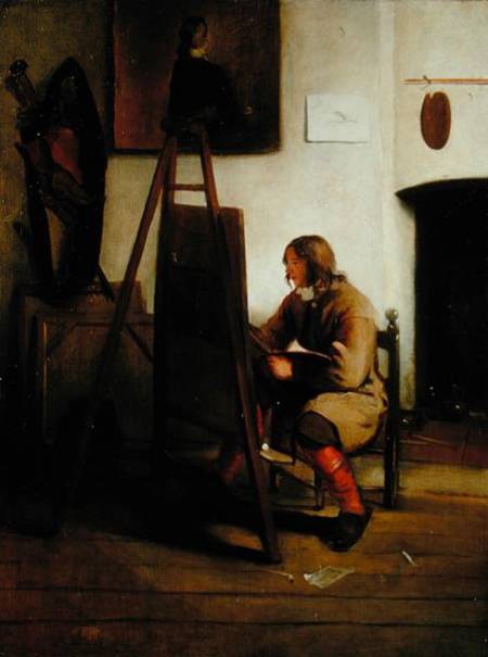 An artist in his studio von Carel Fabritius