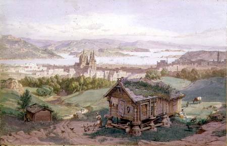 View of Christiania von Carl Friedrich Heinrich Werner