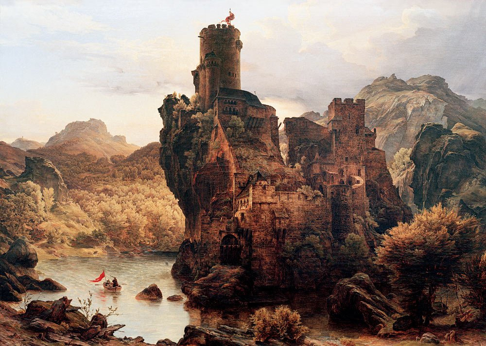 Das Felsenschloß von Carl Friedrich Lessing