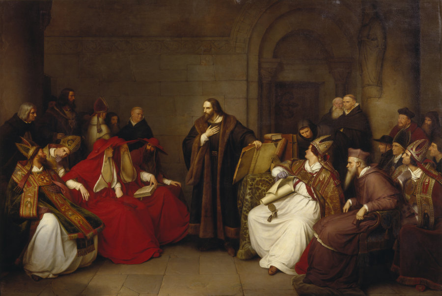 Jan Hus zu Konstanz von Carl Friedrich Lessing