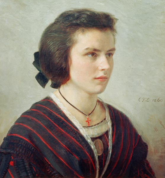 Die Tochter Bertha Lessing von Carl Friedrich Lessing