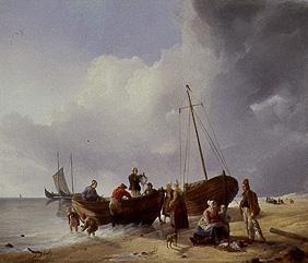 Fischer am Strand. 1830