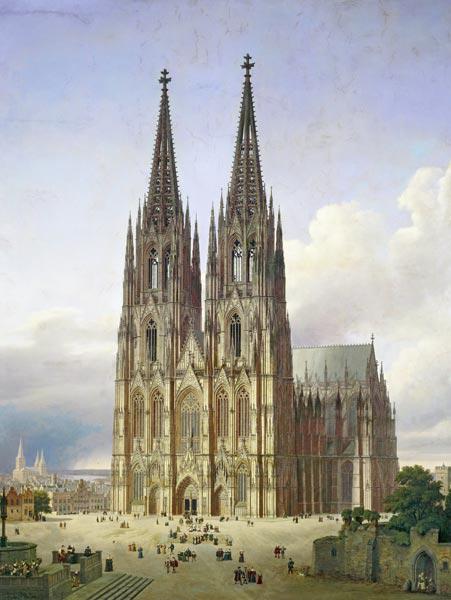 Idealansicht des Kölner Domes