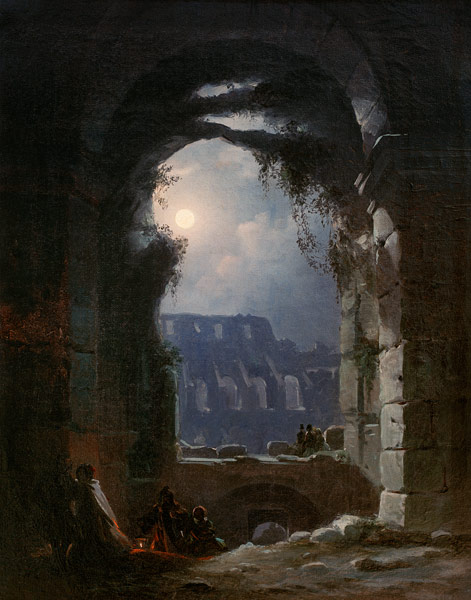 Das Kolosseum in der Nacht von Carl Gustav Carus