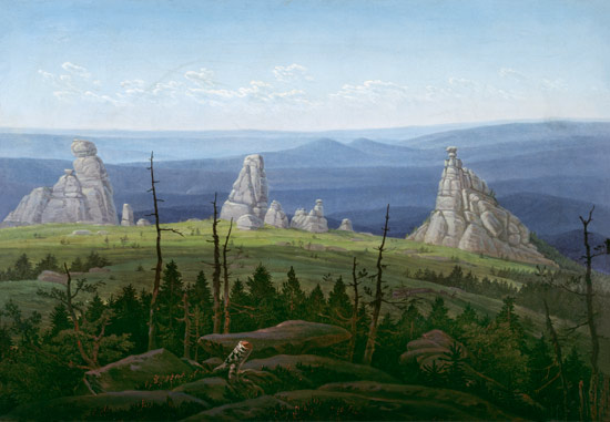Die Dreisteine im Riesengebirge von Carl Gustav Carus