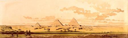 The Pyramids of Giza von Carl Haag