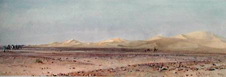 Sand Hills on the Road to Suez von Carl Haag