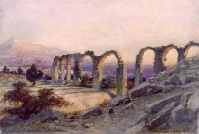 The Aqueduct of Salona, Dalmatia 1854  on