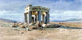 A Moslem Tomb near Baalbek 1859  on