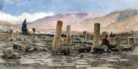 The Mosque of Melike near Baalbek destroyed by an Earthquake 1859  on