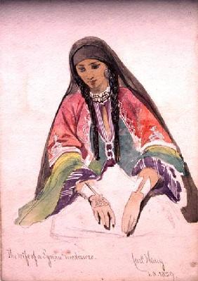 The Wife of a Syrian Bedawee 1859 cil a
