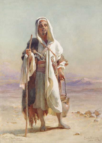 A Young Bedawee from Sinai von Carl Haag
