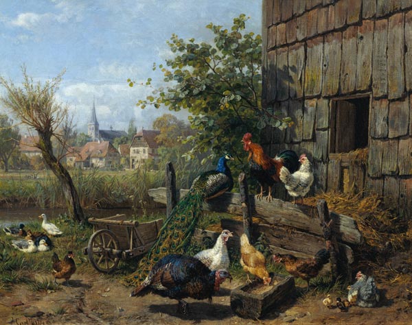 The Farmyard von Carl Jutz