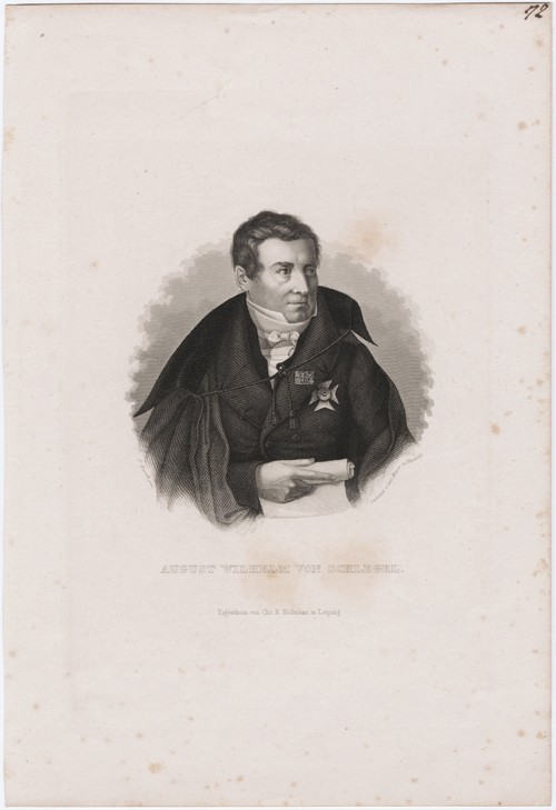August Wilhelm von Schlegel (1767-1845) von Carl Mayer