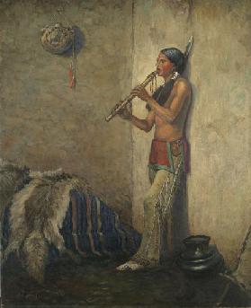 Indianer mit Flöte