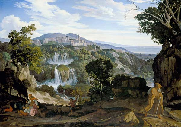 Die Wasserfälle von Tivoli. von Carl Philipp Fohr