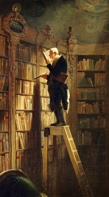Der Bücherwurm von Carl Spitzweg