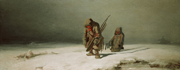 C.Spitzweg, Polargegend (Die Eskimos) von Carl Spitzweg