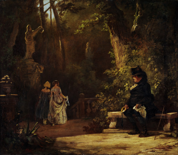 Spitzweg / The Widower / Painting / 1860 von Carl Spitzweg