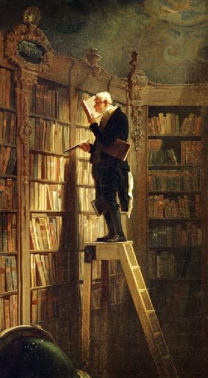 Der Bücherwurm - Carl Spitzweg