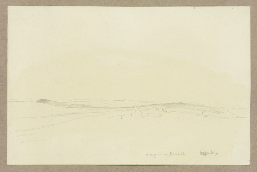 Aussicht von der Peterbaude (Petrova bouda) im Riesengebirge von Carl Theodor Reiffenstein
