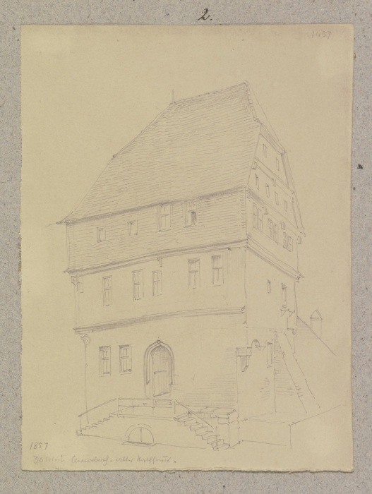 Das alte Rathaus in Amorbach von Carl Theodor Reiffenstein