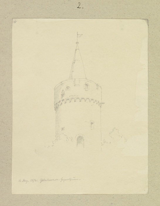 Der Hexenturm in Gelnhausen von Carl Theodor Reiffenstein