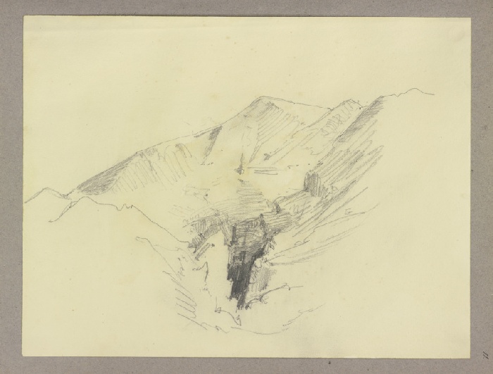 Der Krater des Vesuv von Carl Theodor Reiffenstein