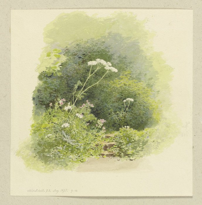 Gartenpartie in Michelstadt von Carl Theodor Reiffenstein