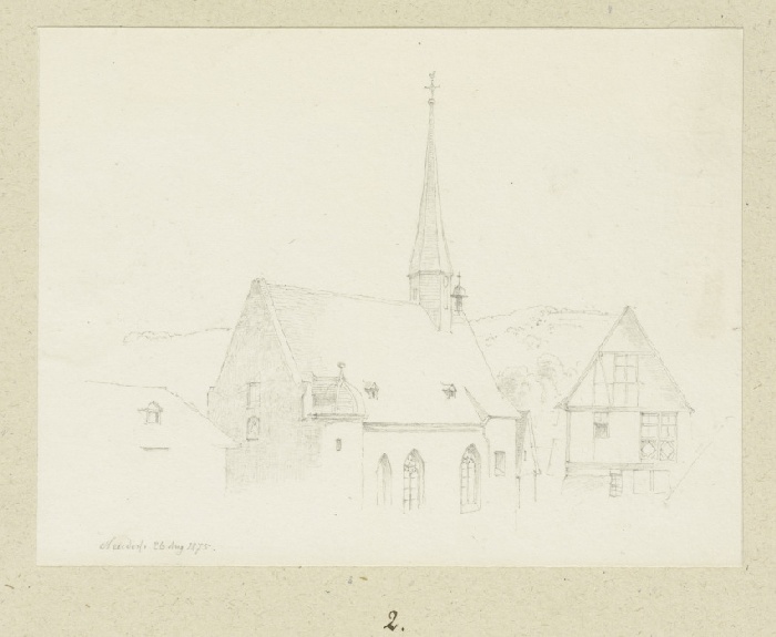 Kirche in Neudorf von Carl Theodor Reiffenstein