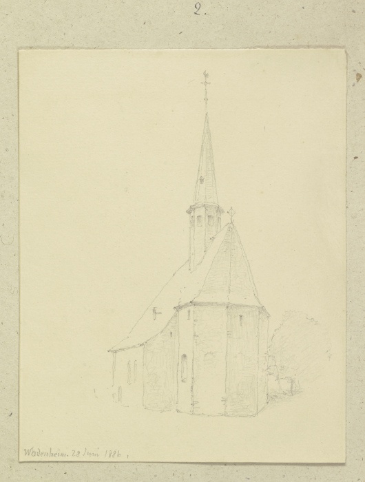Kirche in Wadenheim von Carl Theodor Reiffenstein