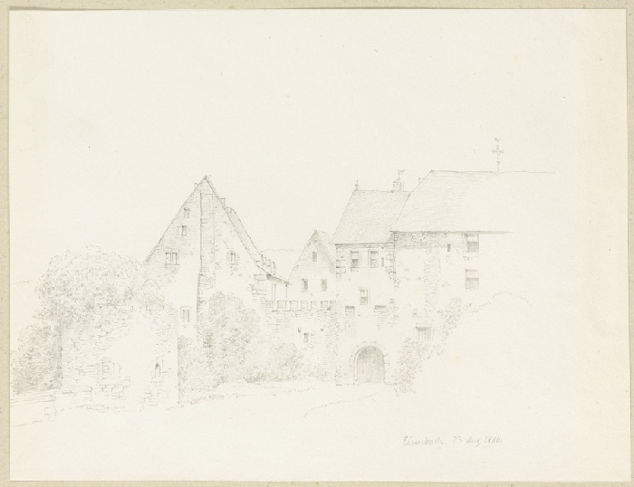 Partie von Schloss Eisenbach in Frischborn von Carl Theodor Reiffenstein