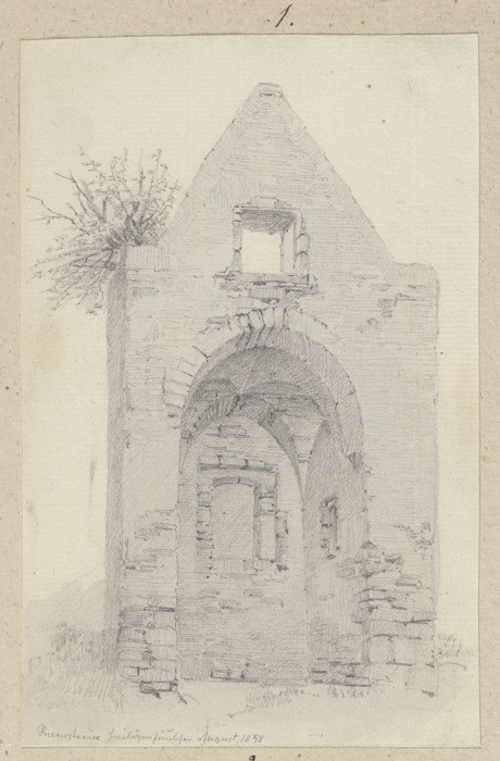 Verfallene Kapelle zu Ramstein von Carl Theodor Reiffenstein