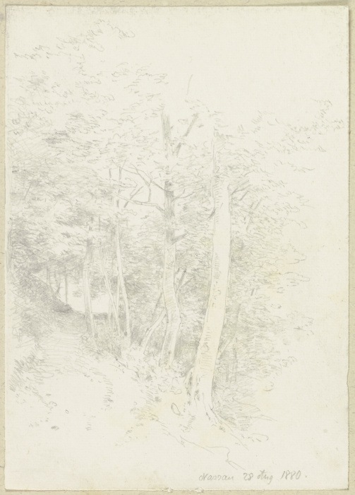 Waldweg am Hang von Carl Theodor Reiffenstein