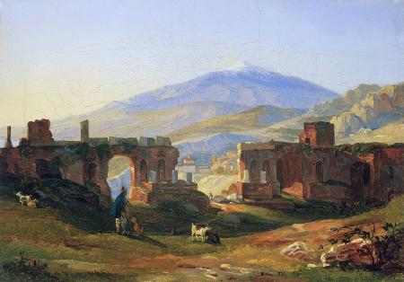 Das griechische Theater von Taormina. 1831